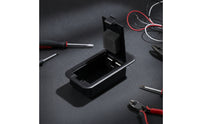 Shallow Power Holder-Profile Case with Hinged Cover Powered Guitarists, Bassists, Guitar Wiring, Bass Repair