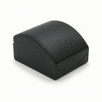 Watch Box with Hinged Lid Litchi-Grain Leatherette Watch Box Curved Flip-Top for Jewelers, Jewelry Packaging, Gift Presentation