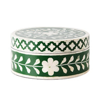 Lidded Jar Ornamental Container Glossy for Coffee Table