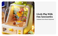 Miniature Hoop Machine Automatic Scoring Desktop Hoop Flinger Scoreboard Interactive Play for Children, Young Children, Home