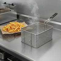 Wire Mesh Fryer Basket Thickened Kitchen Utensil Food Service Equipment for Restaurant Cooks