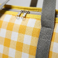 Lunch Box Cool Bag with Large Capacity for Women Men, Checkered Oxford Cloth Cool Box and Shopping Bags, 50L Delivery Bag Camping Bag
