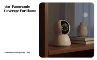 360 Degree Camera Remote Mobile Access Indoor Observation Camera High-Resolution Child Observation Device for Homeowners, Parents, Indoors, Bedroom