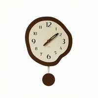 Decorative Wall Clock Irregular Analog Wall Clock Silent for Bedroom, Office