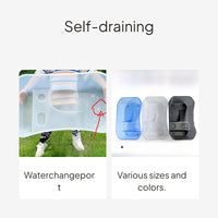 Large Plastic Turtle Habitat with Lid, Drainage, Anti-Escape