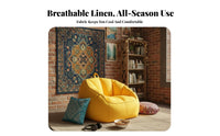 Lie-Flat Design Highspine Beanbag Full physique Support Floor Seating snug Lounge Chair Space Saving for Students, Families, Living Room, Relaxing, studying corner, Watching Tv