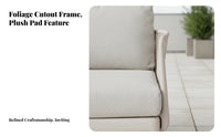Customizable Design Configurable Bsecure Sofa Weather-Resistant L-Shaped Sectional with Table Easy Assembly Outdoor Furniture Modern & type for Families, Homeowners, Business Owners, Balcony, Lounge Area, Garden, waterside