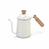 304 Stainless Steel Pour-over Coffee Kettle Vintage Design Hand Pour Coffee Pot Unrestricted Gooseneck Kettle Ergonomic Handle for Outdoor, Camping