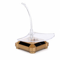 Rotating Display Stand Cordless Solar Display Stand Small for Window Displays