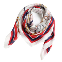 Women's Imitation Silk Scarf 90x90cm for Spring/Summer, Travel, Sun Protection, Shawl, Decorative Headscarf