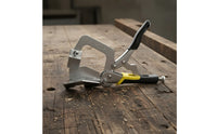 Quick-Clamping Corner Clamp with Spring-Loaded Lever Nickel-Plated Perpendicular Clamp with Screw Adjustment Long-Lasting Hand Tool Strong for Cabinet Making
