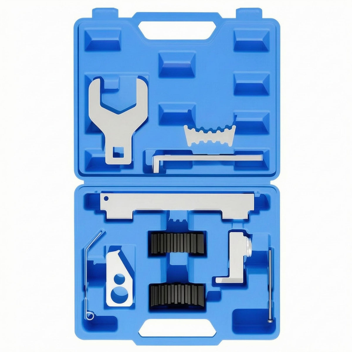 10 Pieces Metal Camshaft Fixing Tool Belt Service Camshaft Locking Tool Easy to Store Away Vehicle Engine Timing Kit Steel Construction for Garage