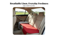 Backless Single-Piece Car pad Universal Fit Seat Pad Breathable Non-Slip Backing for SUV, frequent Commuting, highway Trips