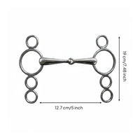 Colorfast Stainless Steel Horse Bit Gentle Mullen Mouth Bit Comfortable Fit for Training
