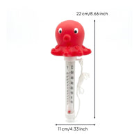 Buoyant Sea Creature Thermometer Easy  reading Buoyant Pool Thermometer Clear Display for Aquarium