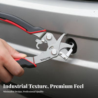 Clip Removal Pliers Stainless Metal Car Trim Removal Tool Upholstery Clip Remover for Mechanics, DIY Enthusiasts