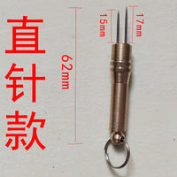 Manual Fishing Line Knot Tying Tool for Hooks and Sub-lines, Pure Copper