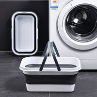 Foldable Plastic Container Compact Basin Portable for Small Apartments