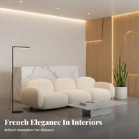 French-Inspired Design Puffy 3-Seater Sofa Minimalist Design Upholstered 3-Seater Settee Luxurious Comfort Couch High-Resilience Cushion for Interior Designers, Apartment Dwellers, Reception Area, Beauty Salon, Family Gatherings, Movie Nights