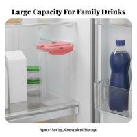 Heat Resistant 1.5L Plastic Cold Water Pitcher Easy to Clean Large Capacity Juice Pitcher with Lid Wide Mouth for Adults, Home, Dining Table