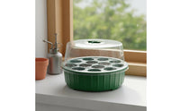 3 Pieces Moisture Retention 13-Cell Starter Kit Easy Monitoring Starter Kit Reusable Humidity Dome Tray Watertight Base for Balcony, Greenhouse, Nursery