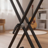 Twin-Tube Keyboard Stand Foldable X Keyboard Stand Portable for Pianists