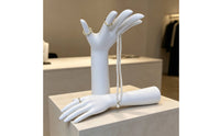 Resin Mannequin Hand Jewelry Organizer Stand Smooth Hand Jewelry Display Holder Modern Minimalist for Jewelers, Collectors, Photo Shoots