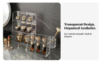 Tiered Rotating cosmetic Stand Space-Saving Cosmetic Organizer Large Capacity