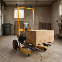Manual Hydraulic Lifting Hand Truck Textured Grips Foldable Hydraulic Hand Truck Load Mover 4 Wheels