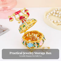 Hand-Painted Vintage Telephone Jewelry Box Ornate Design Enamel Telephone Trinket Box Unique Gift for Girls, Vanity