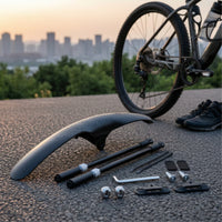 Cycle Mudguard with Brackets Widened Mudguard with Quick Release Wide Universal Cycle Fenders for Cyclists, Commuters, Muddy Paths