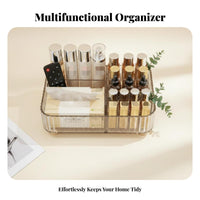 Organizer Box with Tissue Holder Multifunctional Multi-Compartment Tissue Holder