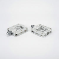 Folding Bike Pedals CNC-Machined Folding Cycle Pedals Anti-Slip Smooth-Rotation for Cyclists, Daily Commuting