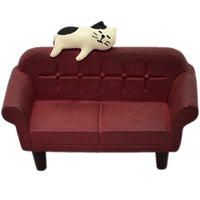 Zakka Japanese Style Miniature Cat Sofa Figurine Ornament