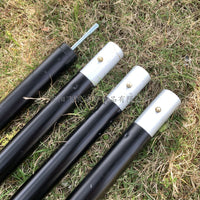 Heavy-Duty 32mm Aluminum Alloy Tent Poles for Outdoor Canopy & Awning Support, 4-Section Detachable, 2.8m Length