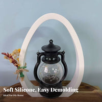 Easter Egg Silicone Form DIY Craft Silicone Egg Ornament Form Reusable Crafting Supply for Home Stylists, Cooks, Holiday Gifting, Tabletop Display