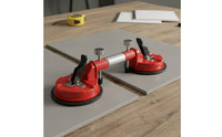 Heavy Duty Vacuum Suction Cup Leveler Long-Lasting Construction Countertop Seam Setter Scratch-Non-Scratch Design Seamless Seam Setter Portable for Installers, Stonemasons, Fabricators, Kitchen Remodeling, Job Site