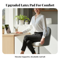 Modern Design Adjustable rotating Stool Built-in Footrest Adjustable rotating Stool with Low rear support Stable Base Bar Chair Padded seat padding for Homeowners, Business Owners, Adults, Reception Desk, Cafe, professional Establishment, Kitchen