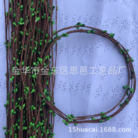 65CM Artificial Berry Branch Rattan Pastoral Style Simulation Flower Colorful Small Berries Bracelet Weaving Material Green Plant