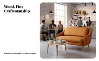 Upholstered Cafe Chair and Table Group Comfortable Curved Rear Armchair Modern Design Minimalist Design for Reception Area