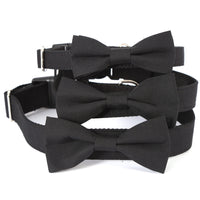 New Cotton Black Western Wedding Pet Collar with Bow Tie for Dogs