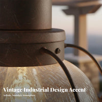 Weather Resistant Vintage Waterproof Hanging Light Anti Vintage Outdoor Hanging Light Rust-Proof for Gazebo, Balcony, Courtyard