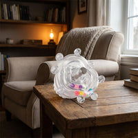Pet Bird Toy Rotating Rattle with Internal Balls, Parrot Budgie Cockatiel Entertainment, Cage Accessories for Bird Enrichment