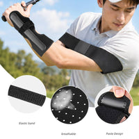 Golf Swing Assist Strap Ambidextrous Wrist Support with Aluminum Strip One Size