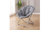 Moon Chair Foldable Saucer Chair Foldable Seat for Balcony, Office Breaks