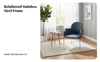 Light Luxury Upholstered Armchair with Exposed Frame Nordic Design Molded Shell Armchair Modern and aesthetic Dining Chair Comfortable for Interior Designers, Hotel Managers, Study Room, Home Office, perusing corner, Waiting Area