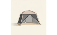 Silver-Coated Dome-Style Tent Shelter Oxford Material Dome Canopy Tent Water-Resistant