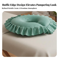 Removable and Washable Cover Massage Table Face Cradle Latex Foam Filling Face down Pillow Support Easy to Clean for Home Users, Salon, Spas