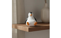 3 Pieces Turtle Duck Penguin Figurines Cute Design Lazy Pose Animal Statues Realistic Shape Mini Resin Animal Decor for Aquarium, Terrarium