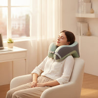 Pillow with Face Opening Memory Foam U-Shaped Neck Pillow Ergonomic for Office Workers, Students, Desk